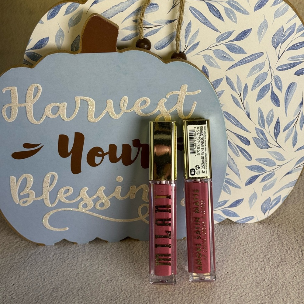 Milani Amore Satin Matte Lip Gloss Duo - 04 Plush Luxueux